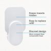 Plug-In Refillable Fly Trap For Flies, Moths, Gnats, And Other Flying Insects With 2 Glue Cards EU Plug (White) - Image 3