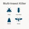 Plug-In Refillable Fly Trap For Flies, Moths, Gnats, And Other Flying Insects With 2 Glue Cards EU Plug (White) - Image 5
