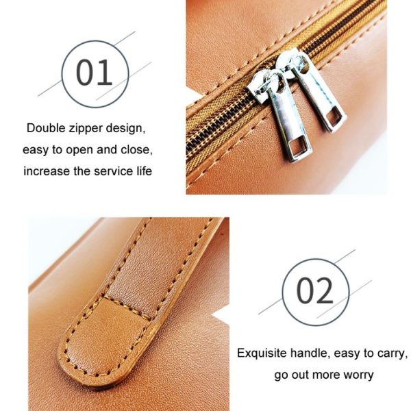 Dyson Hair Dryer Curling Wand Portable Storage Bag, Color: Brown+Hair Dryer Rack - Image 6