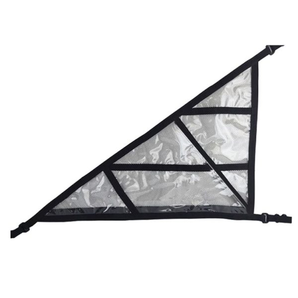 SUV Ceiling Storage Net Car Roof Mesh Storage Bag Suitable For 3-handle Models, Specification: Transparent PVC+Reinforcement Webbing