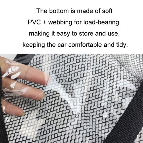 SUV Ceiling Storage Net Car Roof Mesh Storage Bag Suitable For 3-handle Models, Specification: Transparent PVC+Reinforcement Webbing - Image 5