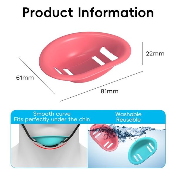 Electric Bike Motorcycle Helmet Jaw Guard Chin Rest (Blue) - Image 4