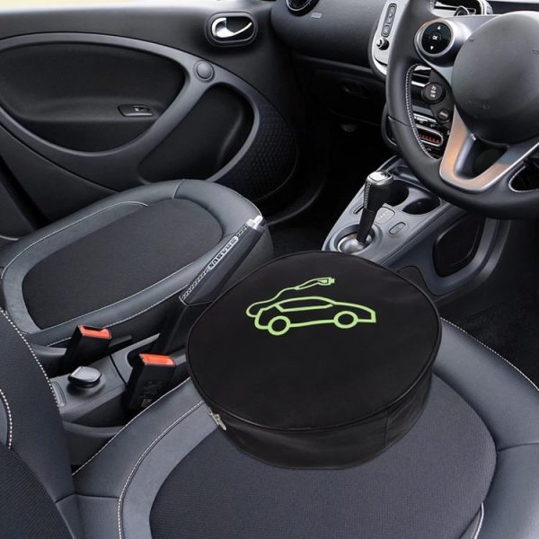 Electric Vehicle Charger Flame Retardant Storage Bag, Shape: Round - Image 6