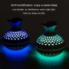 LED Light Aromatherapy Diffuser Home Small Vase Quiet Humidifier Aromatherapy Diffuser 2 In 1 (Dark Wood) - Image 11