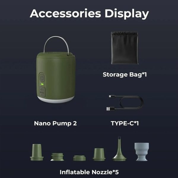 CP-17 Outdoor Multifunctional Camping Light Electric Mini Wireless Air Pump (Black) - Image 11