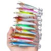 10colors / Set HENGJIA SJ055 Horizontal Luminous Wooden Shrimp Bait Bionic Faux Bait Squid Hook, Size: 10.3cm 9.4g - Image 4