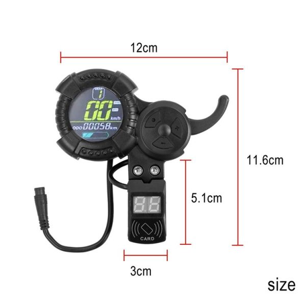 6 Pin Scooter Meter for VSETT ZERO 10 / 8X / 10X / Z8PRO - Image 6