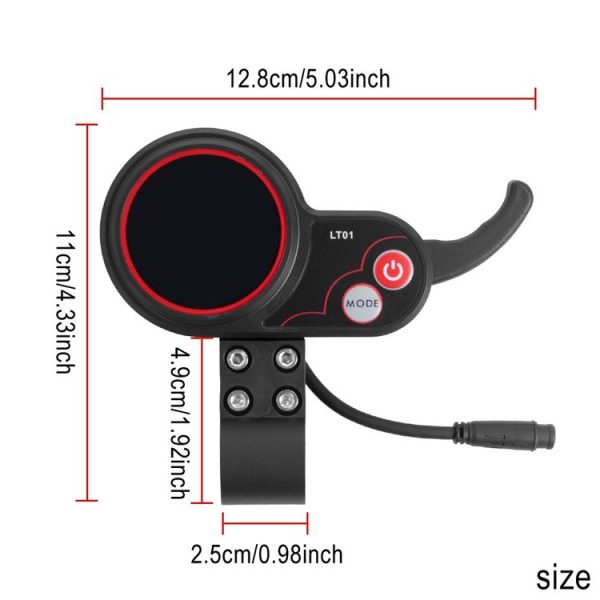 LT01 6 Pin Display Electric Scooter Instrument For Kaabo Mantis8 / Mantis10 / WOLF WARRIOR X - Image 6