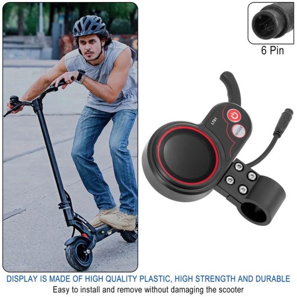 LT01 6 Pin Display Electric Scooter Instrument For Kaabo Mantis8 / Mantis10 / WOLF WARRIOR X - Image 8