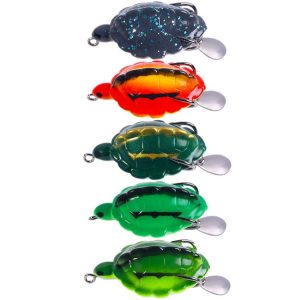 5colors / Set HENGJIA FO016 Lua Thunder Brogue Dummy Bait Turtle Sequins Fishing Bait, Size: 5.7cm 11.7g