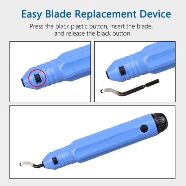 Woodworking Edge Trimmer Deburring Scraper Chamfering Tool (With 1 Black Blade Box Packing) - Image 6