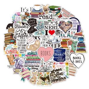 50pcs / pack Book Reading Waterproof Graffiti Stickers Cartoon Kids DIY Skateboard Luggage Stickers (50B)