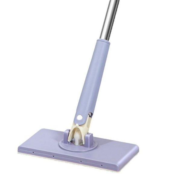 Washcloth Small Mop Lazy Person Hand-Free Mini Floor Cleaner (Purple)