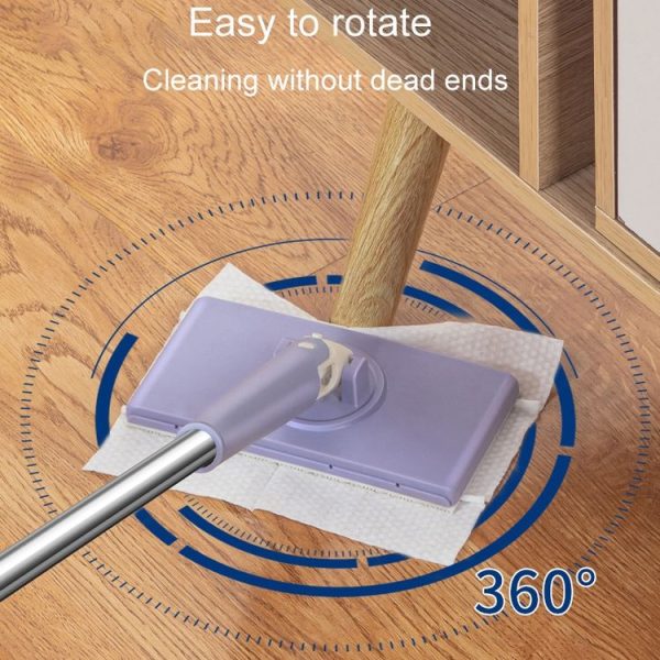 Washcloth Small Mop Lazy Person Hand-Free Mini Floor Cleaner (Purple) - Image 6