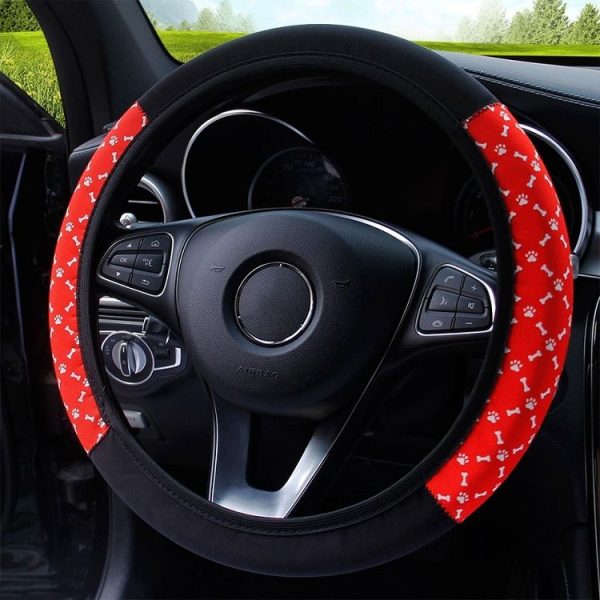 Color-blocked Neoprene Elastic Steering Wheel Cover Without Inner Ring (Random Pattern Delivery) - Image 3