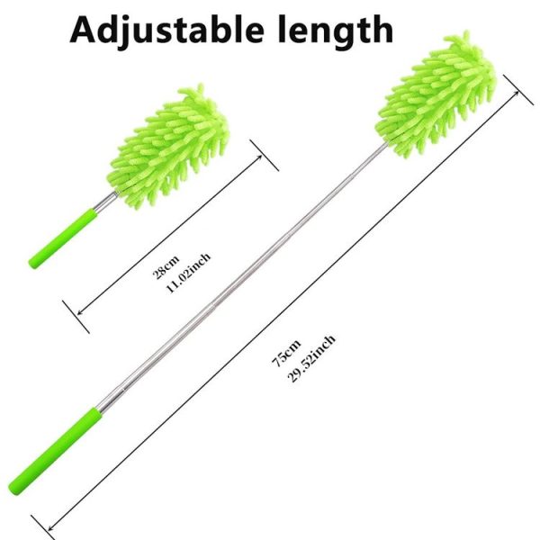 Household Telescopic Extended Stainless Steel Chenille Duster (Random Color Delivery) - Image 3
