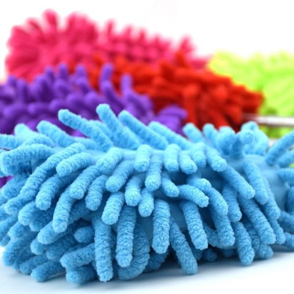 Household Telescopic Extended Stainless Steel Chenille Duster (Random Color Delivery) - Image 4