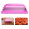 Hot Dog Slicer Cutter Sausage Plastic Slicers For BBQ Outdoor Camping (Pink)