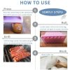 Hot Dog Slicer Cutter Sausage Plastic Slicers For BBQ Outdoor Camping (Pink) - Image 5