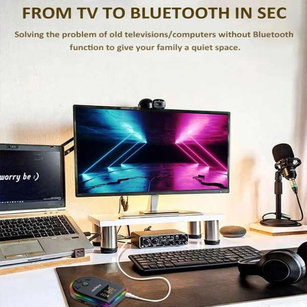 Q7 LED Digital Display Car Bluetooth Receiver HIFI Sound Quality Wireless Audio Adapter - Image 10