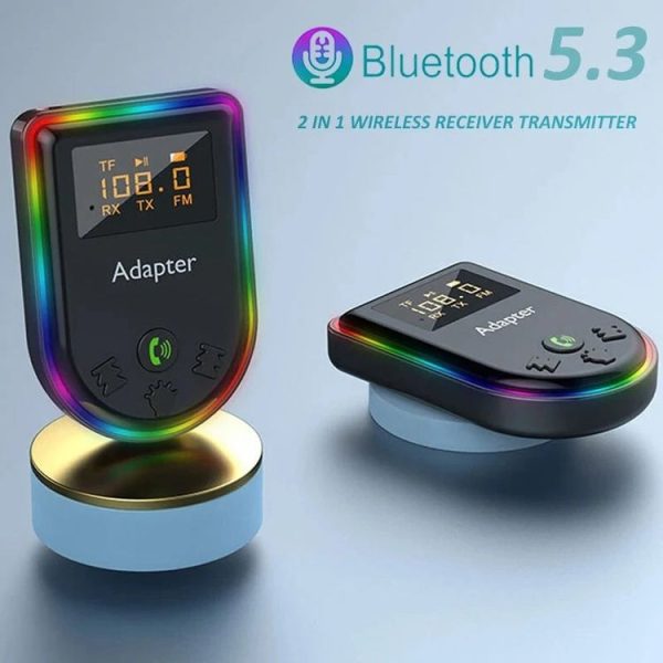 Q7 LED Digital Display Car Bluetooth Receiver HIFI Sound Quality Wireless Audio Adapter - Image 7