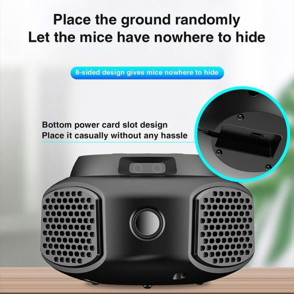 219 Intelligent Ultrasonic Multi-dimensional Frequency Conversion Home Indoor Mouse Repeller (Black) - Image 12