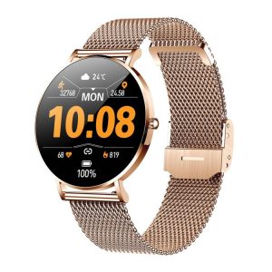 T8 1.3-inch Heart Rate / Blood Pressure / Blood Oxygen Monitoring Bluetooth Smart Watch, Color: Gold