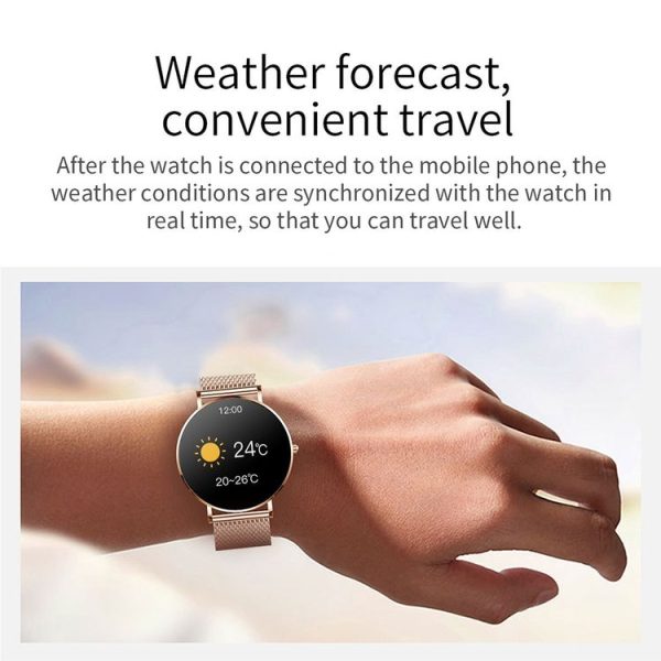 T8 1.3-inch Heart Rate / Blood Pressure / Blood Oxygen Monitoring Bluetooth Smart Watch, Color: Gold - Image 13