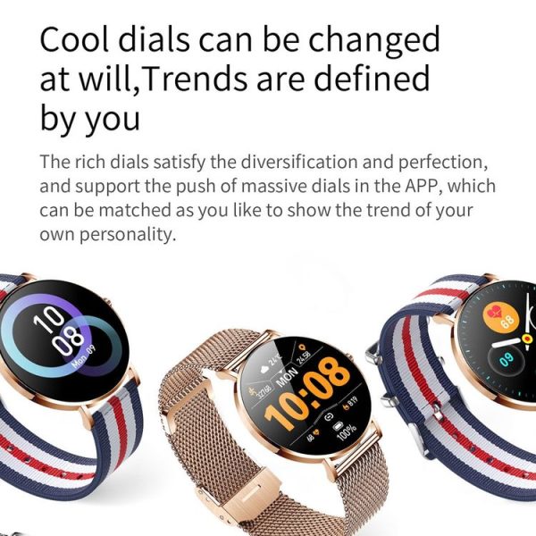 T8 1.3-inch Heart Rate / Blood Pressure / Blood Oxygen Monitoring Bluetooth Smart Watch, Color: Gold - Image 5