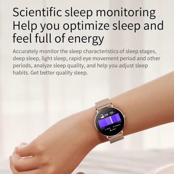 T8 1.3-inch Heart Rate / Blood Pressure / Blood Oxygen Monitoring Bluetooth Smart Watch, Color: Gold - Image 8