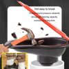 Disposable Plastic Toilet Temporary Simple Site Construction Squatting Toilet, Specification: White Without Cover - Image 7
