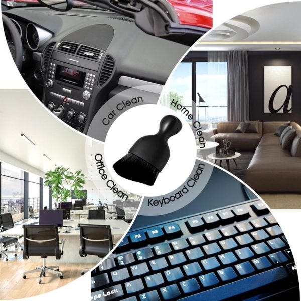 2pcs Car Interior Cleaning Brush Air Outlet Gap Dust Removal Brush, Color: OPP Black - Image 4