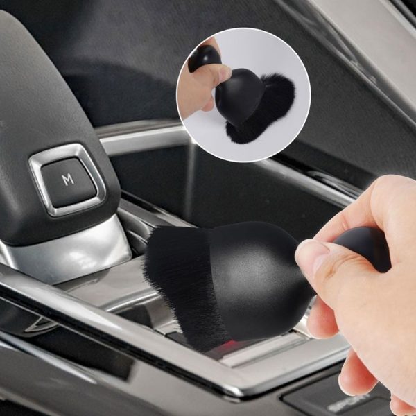 2pcs Car Interior Cleaning Brush Air Outlet Gap Dust Removal Brush, Color: OPP Black - Image 5