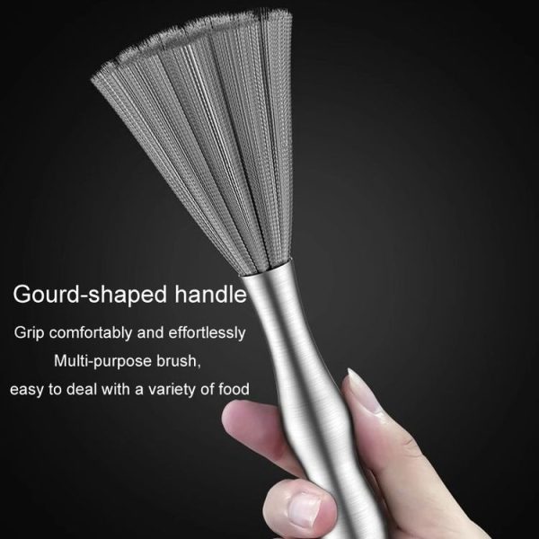 304 Thickened Lengthened Steel Wire Pot Brush Stainless Steel Cleaning Brush For Kitchen (With Hook) - Image 7