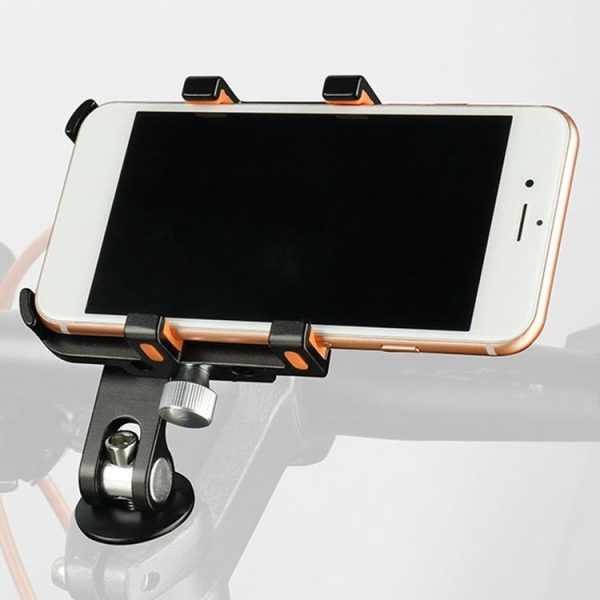 DEEMOUNT BG093B Road Bicycle Cell Phone Bracket 6 Claw Aluminum Handlebar Cover Fixed Navigation Holder (Red) - Image 10