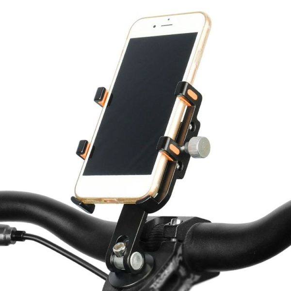 DEEMOUNT BG093B Road Bicycle Cell Phone Bracket 6 Claw Aluminum Handlebar Cover Fixed Navigation Holder (Red) - Image 2