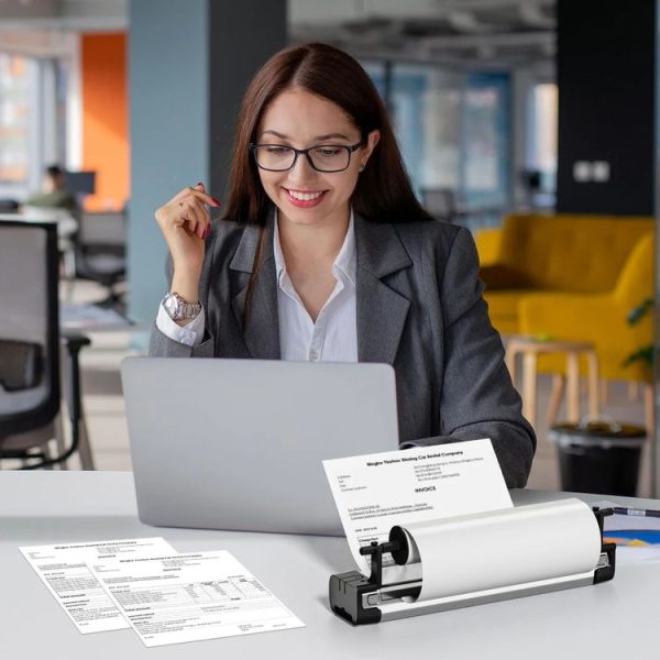 Phomemo 1 Roll A4 Thermal Paper Use With M08F Printer Holder For M832 / M833 / M834 / M835 / P831 / Q302 Printer - Image 5