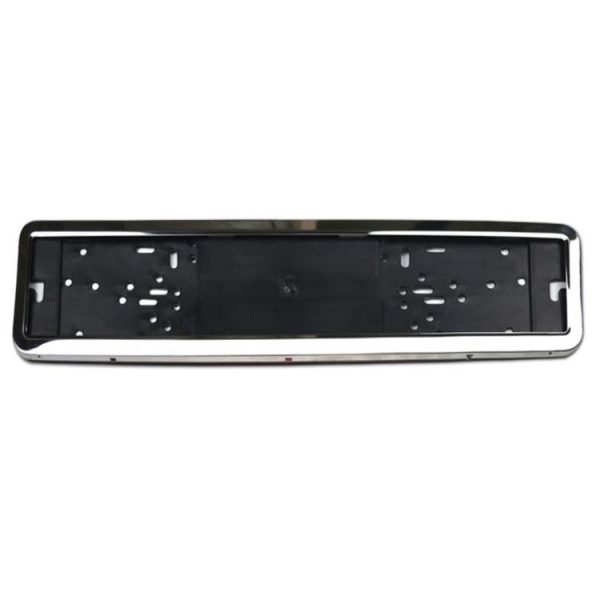 European / Russian / Ukrainian Stainless Steel License Plate Frame (8K Mirror)