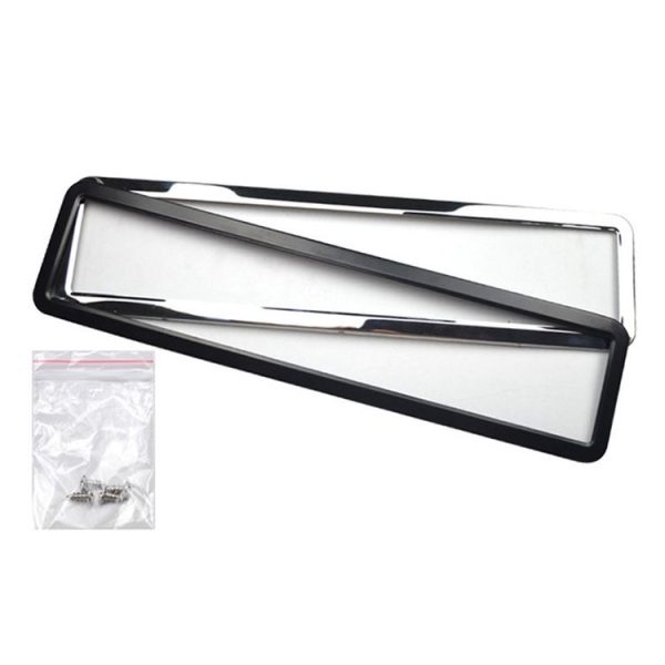 European / Russian / Ukrainian Stainless Steel License Plate Frame (8K Mirror) - Image 2
