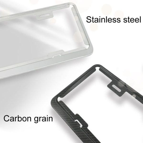 Taiwan Car License Plate Stainless Steel Frame, Specification: Stainless Steel 8K Mirror - Image 3