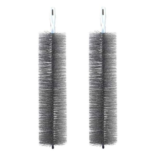 2pcs Bendable Fan Cleaning Brush Household Sofa Dusting And Removing Cleaner (Gray)