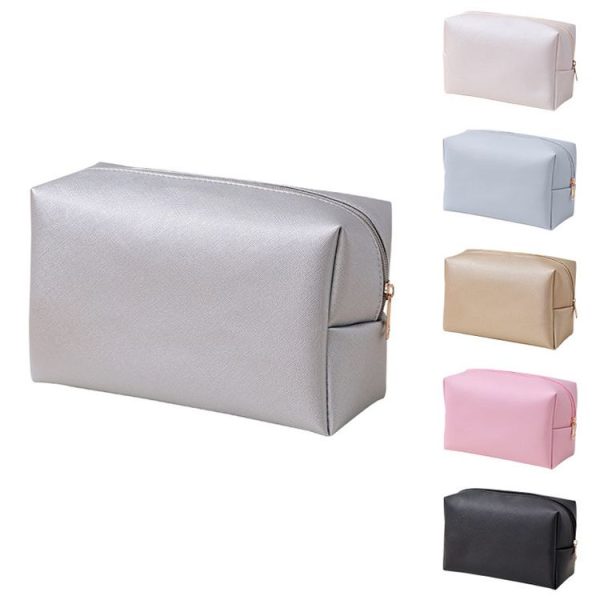 Simple Travel Large Capacity Cosmetic Bag Lipstick Toiletries Storage Bag, Color: Small Silver - Image 2