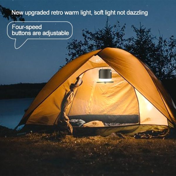 Outdoor Camping Tent Hanging Ambient Light Magnetic Spray Humidification Fan (Khaki) - Image 10