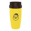 Twizz Cup Without Lid Leak Proof Travel Mug With Straw, Style: Yellow Santa Claus