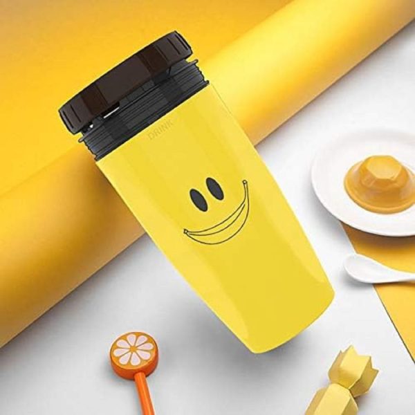 Twizz Cup Without Lid Leak Proof Travel Mug With Straw, Style: Yellow Santa Claus - Image 3