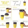 Twizz Cup Without Lid Leak Proof Travel Mug With Straw, Style: Yellow Santa Claus - Image 7
