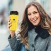 Twizz Cup Without Lid Leak Proof Travel Mug With Straw, Style: Yellow Santa Claus - Image 8