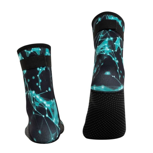 3mm Waterproof Long Beach Diving Socks Warm Non-slip Snorkeling Socks, Size: XS (Black) - Image 3