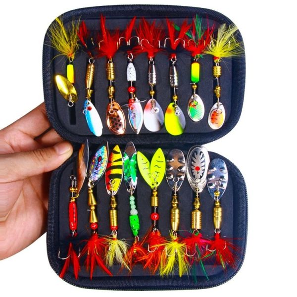 16pcs / Set HENGJIA SPB101 Spinning Dummy Bait Noise Metal Sequins Fishing Lure - Image 5