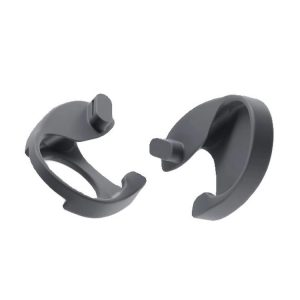 Apple Vision Pro 1pair Dual Headwear Strap Buckle Knitting Use Accessories (Black)